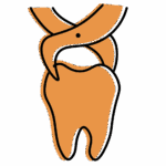 Illustration of an extraction tool gripping a tooth, symbolizing failed dental treatment