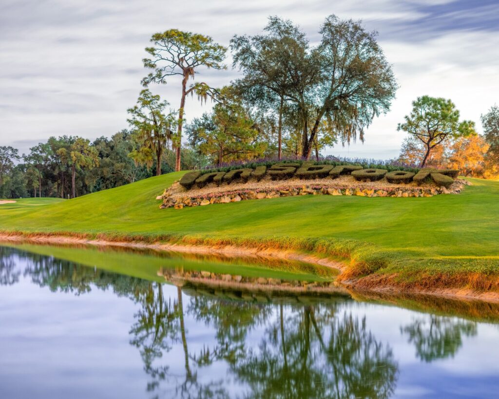Innisbrook Golf Resort Florida lush green golf course lake reflection trees landscaped resort scenic luxury outdoor USA